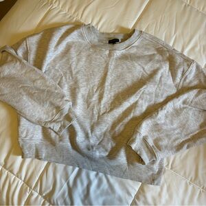 Grey Dynamite Cropped Sweater